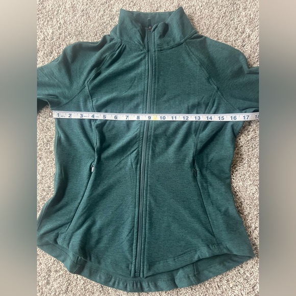 Danskin Full Zip Athletic Jacket, Heathered Blue-Green/Turquoise,Women’s Size XS - Picture 6 of 12